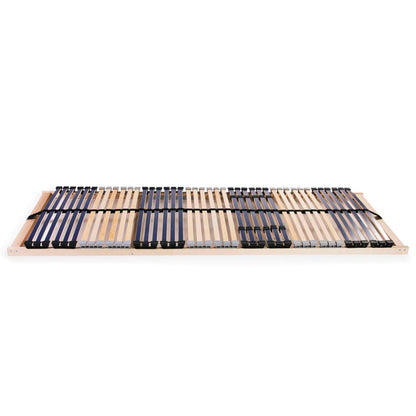 Slatted Bed Bases without Mattress 2 pcs with 42 Slats 70x200 cm