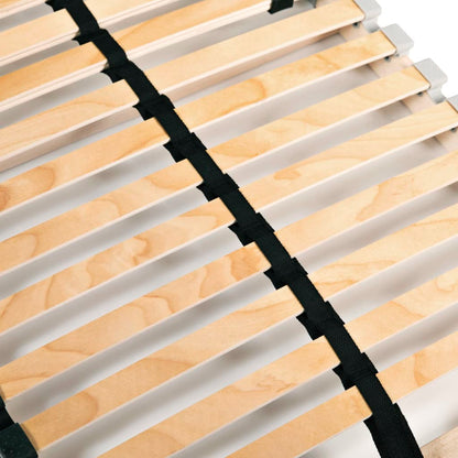 Slatted Bed Bases without Mattress 2 pcs with 28 Slats 90x200 cm