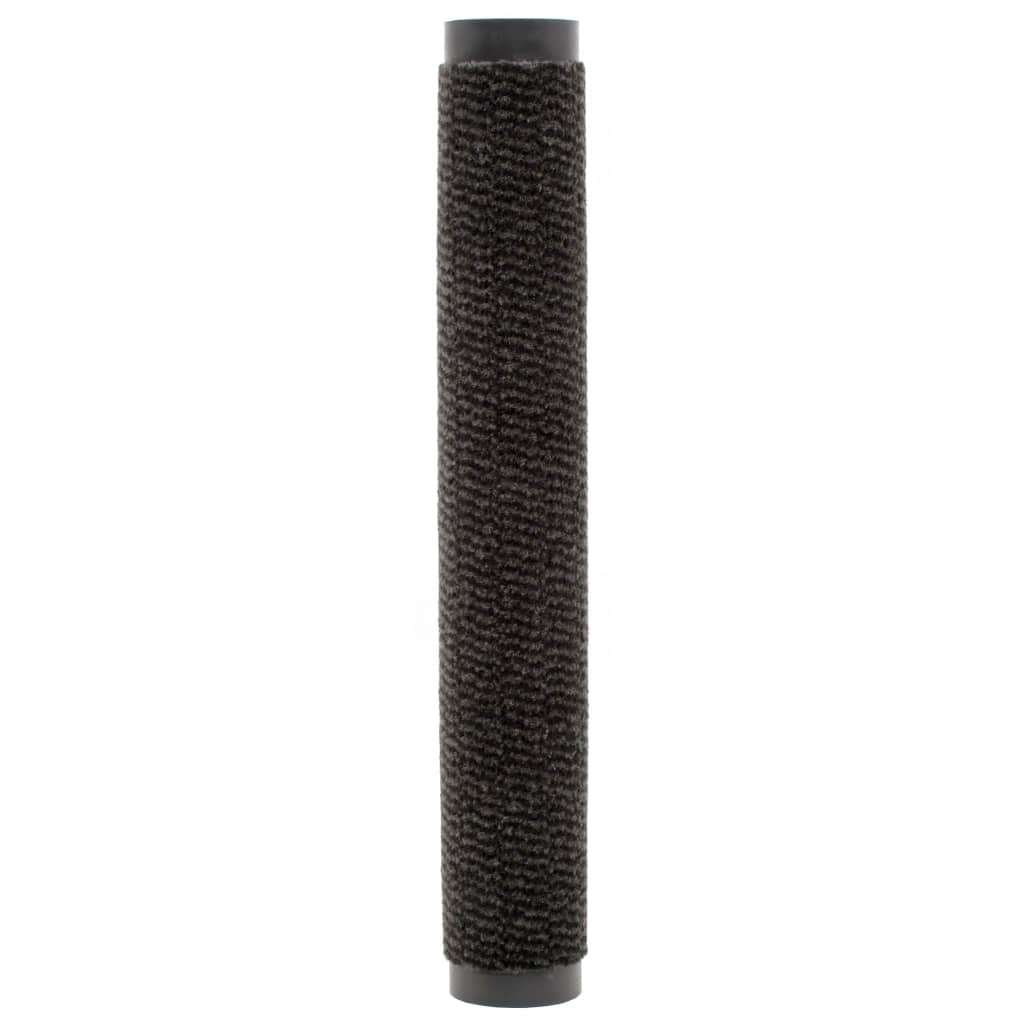 Dust Control Mats 2 pcs Rectangular Tufted 40x60 cm Black