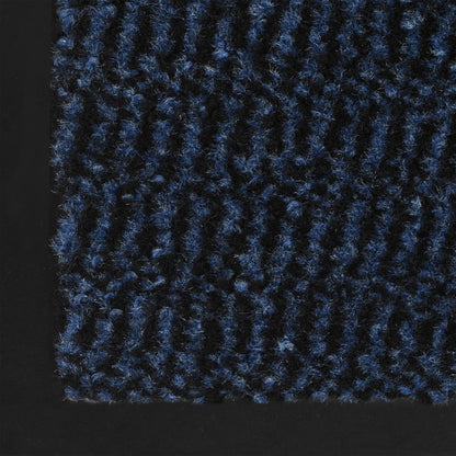 Dust Control Mats 2 pcs Rectangular Tufted 40x60 cm Blue