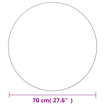 Wall Mirrors 2 pcs 70 cm Round Glass