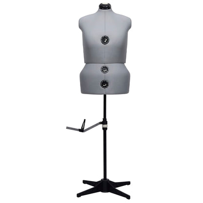 Adjustable Dress Form Female Grey L Size 44-50