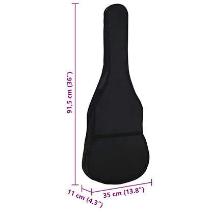 Guitar Bag for 1/2 (34") Classical Guitar Black 94x35 cm Fabric