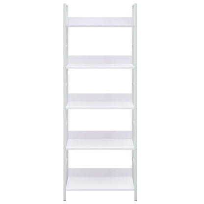 5-Layer Book Shelf White 60x27.6x158.5 cm Engineered Wood