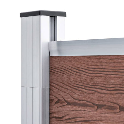 Garden Fence WPC 1391x186 cm Brown