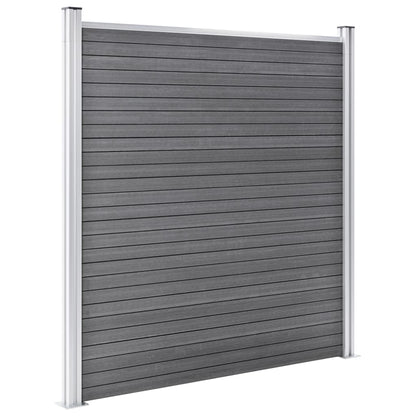 Garden Fence WPC 699x186 cm Grey