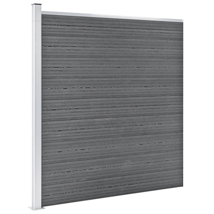 Garden Fence WPC 1564x186 cm Grey