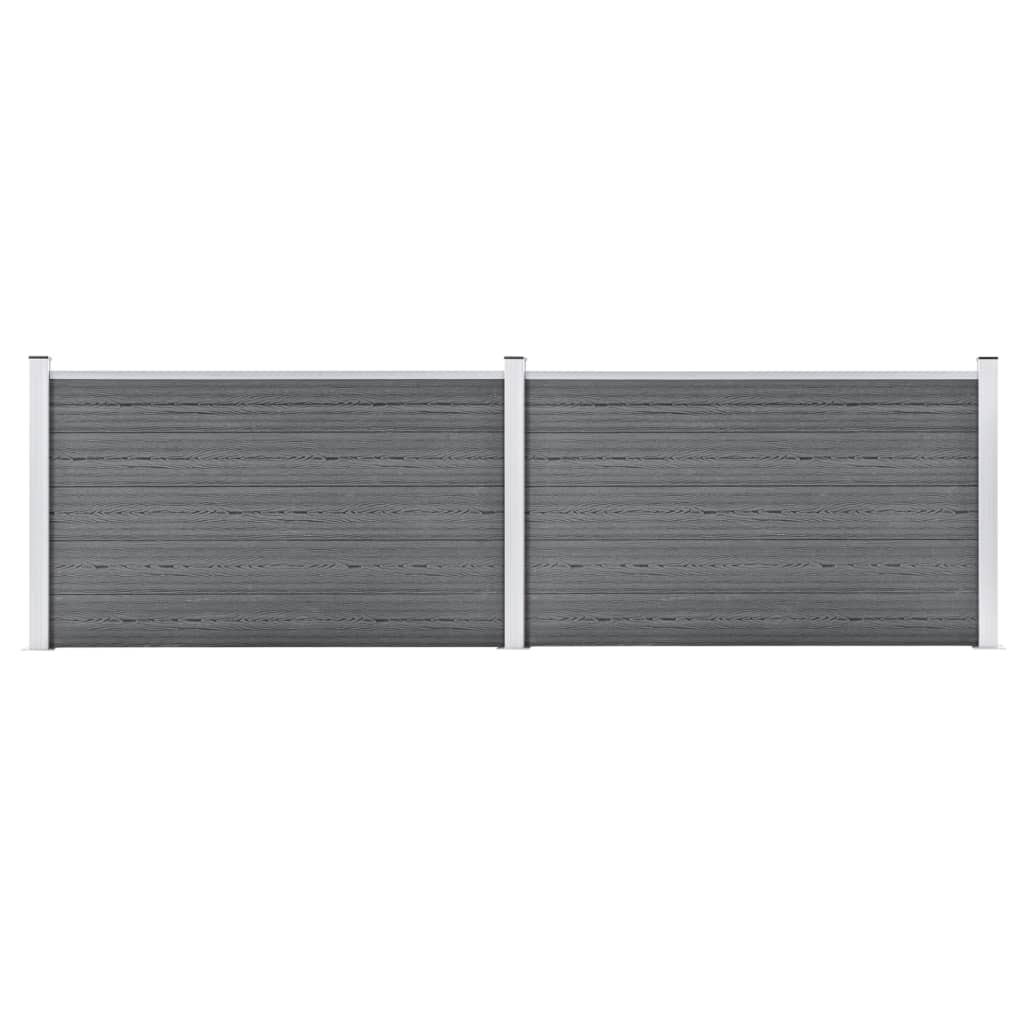 Garden Fence WPC 353x106 cm Grey