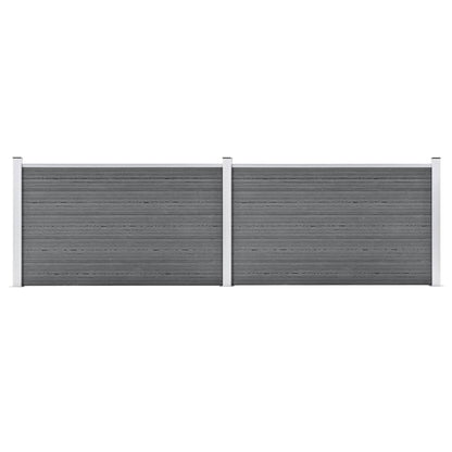 Garden Fence WPC 353x106 cm Grey