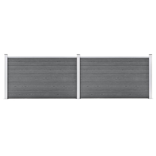 Garden Fence WPC 353x106 cm Grey