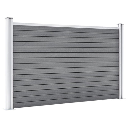 Garden Fence WPC 353x106 cm Grey