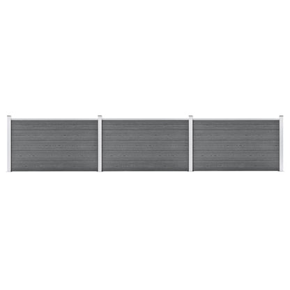 Garden Fence WPC 526x106 cm Grey