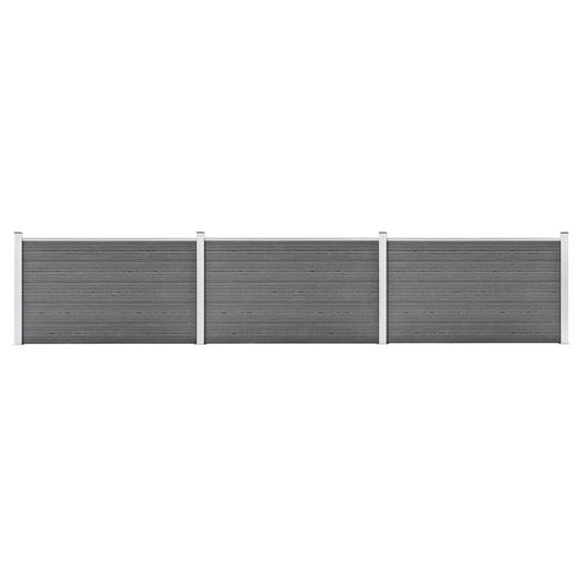 Garden Fence WPC 526x106 cm Grey