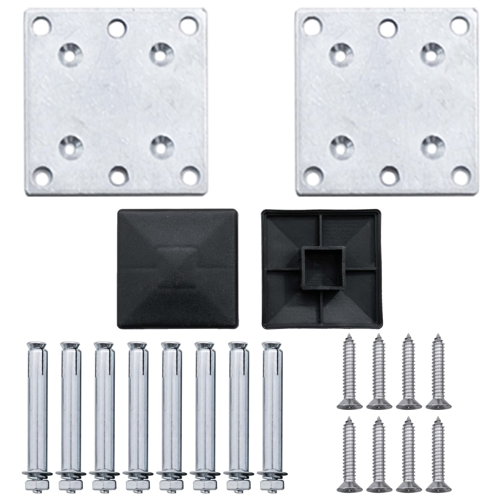 Garden Fence WPC 699x106 cm Grey