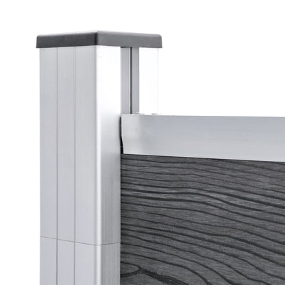 Garden Fence WPC 872x106 cm Grey