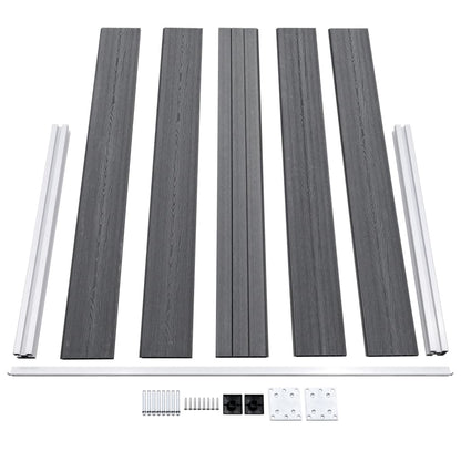 Garden Fence WPC 872x106 cm Grey