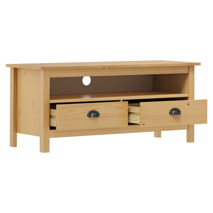 TV Cabinet Hill Honey Brown 110x40x47 cm Solid Pine Wood