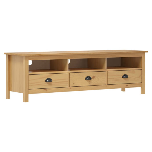 TV Cabinet Hill Honey Brown 158x40x47 cm Solid Pine Wood