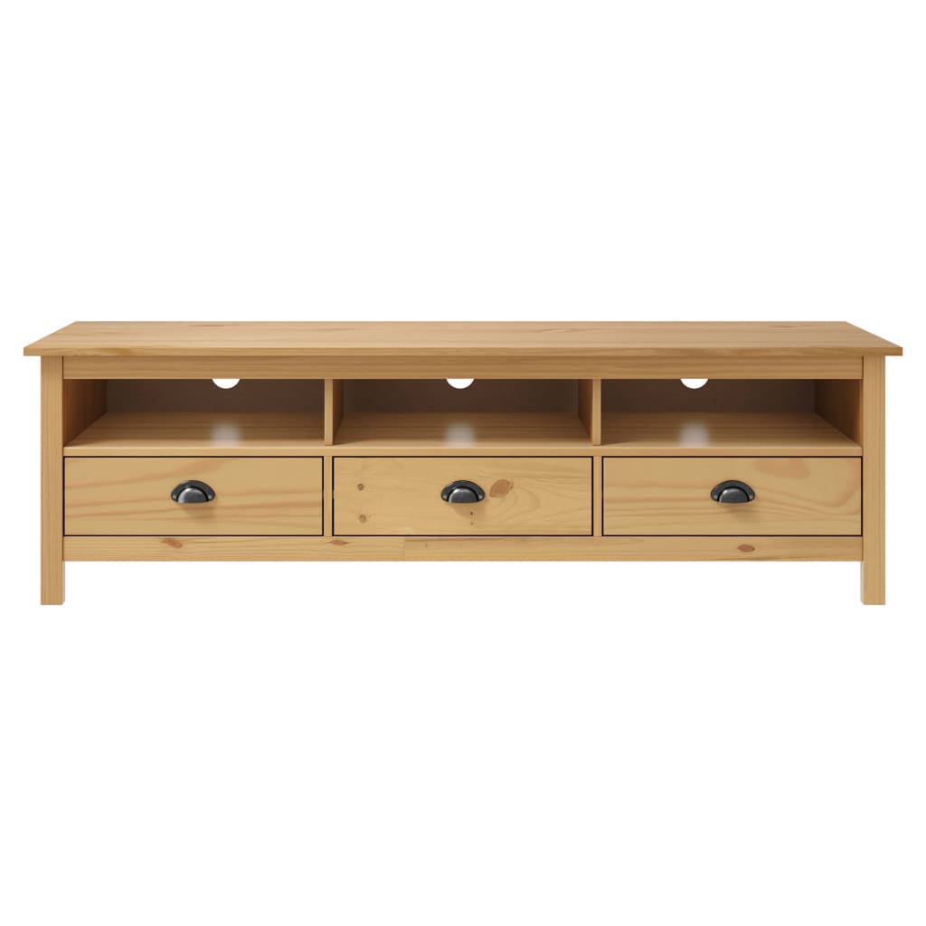TV Cabinet Hill Honey Brown 158x40x47 cm Solid Pine Wood