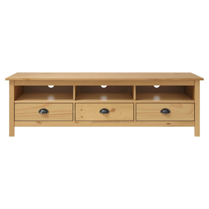 TV Cabinet Hill Honey Brown 158x40x47 cm Solid Pine Wood
