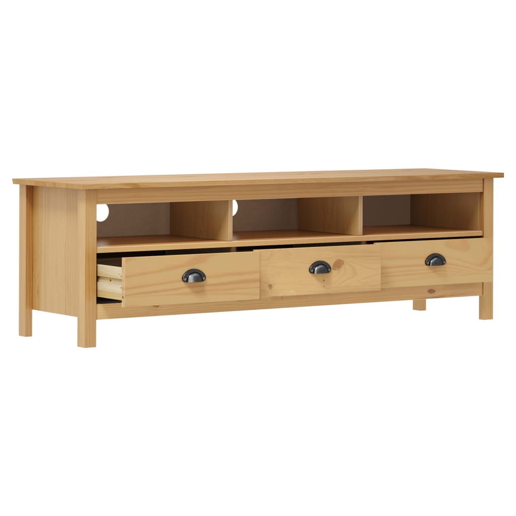 TV Cabinet Hill Honey Brown 158x40x47 cm Solid Pine Wood
