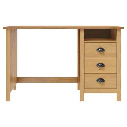 Desk Hill with 3 Drawers 120x50x74 cm Solid Pine Wood