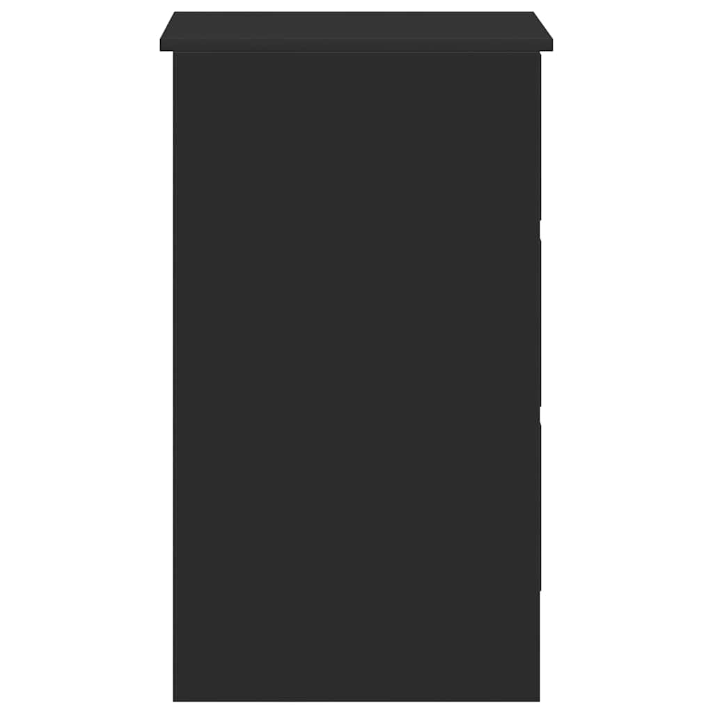 Desk Black 90x45x76 cm Engineered Wood