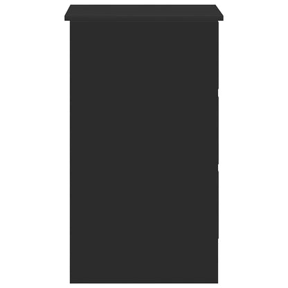 Desk Black 90x45x76 cm Engineered Wood
