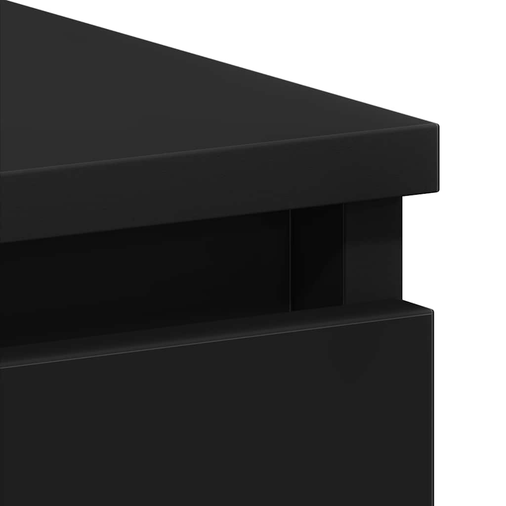 Desk Black 90x45x76 cm Engineered Wood