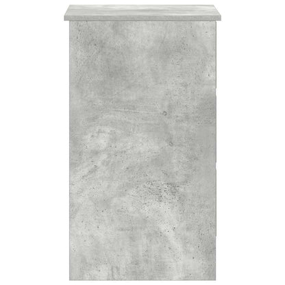 Desk Concrete Grey 90x45x76 cm Engineered Wood