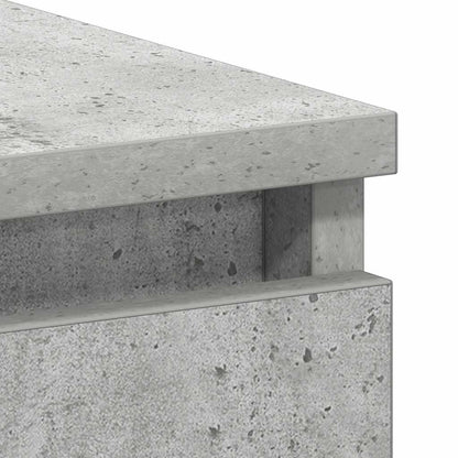 Desk Concrete Grey 90x45x76 cm Engineered Wood