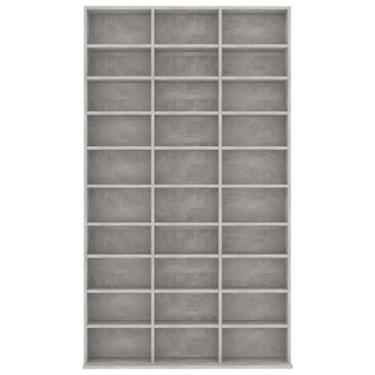 CD Cabinet Concrete Grey 102x16x177.5 cm Engineered Wood