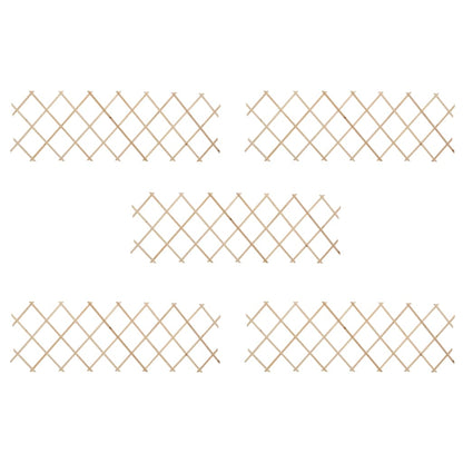 Trellis Fences 5 pcs Firwood 180x60 cm