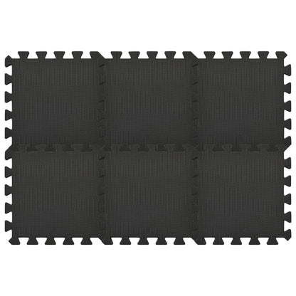 Floor Mats 54 pcs 4.86㎡ EVA Foam Black