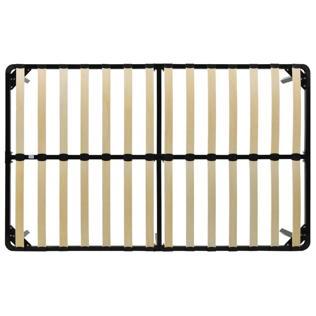 Bed Frame without Mattress Black Metal 160x200 cm