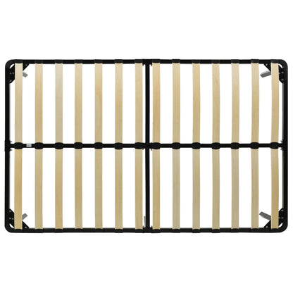 Bed Frame without Mattress Black Metal 160x200 cm