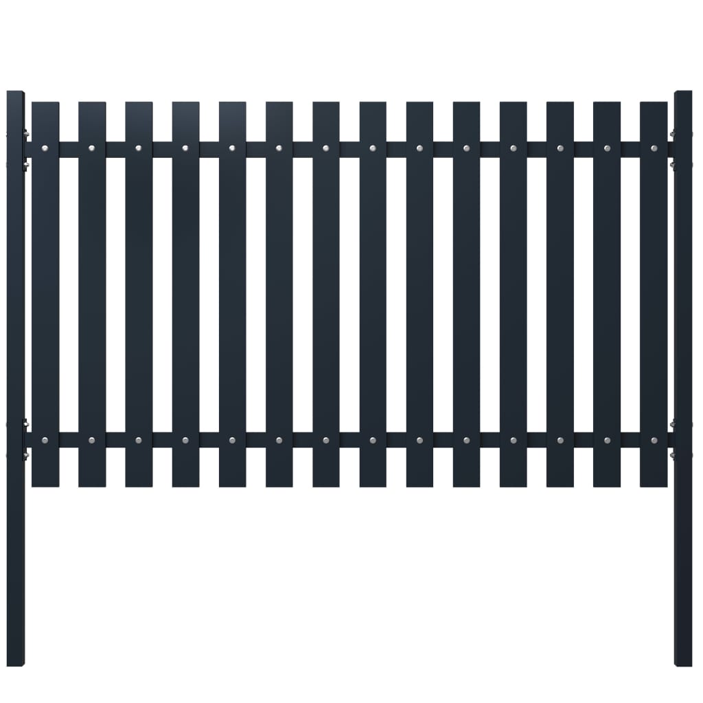 Fence Panel Anthracite 178x100 cm Powder-coated Steel