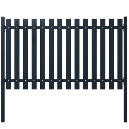 Fence Panel Anthracite 178x100 cm Powder-coated Steel