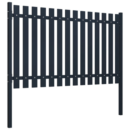 Fence Panel Anthracite 178x100 cm Powder-coated Steel