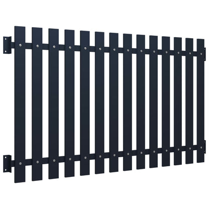 Fence Panel Anthracite 178x100 cm Powder-coated Steel