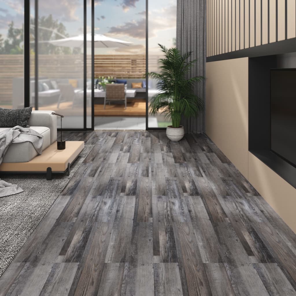 Non Self-adhesive PVC Flooring Planks 5.26 m² 2 mm Industrial Wood