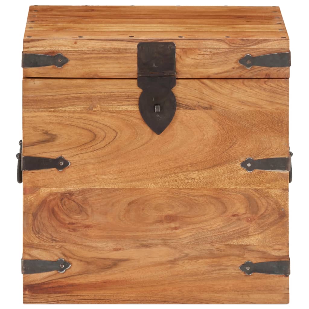 Chest 40x40x40 cm Solid Acacia Wood