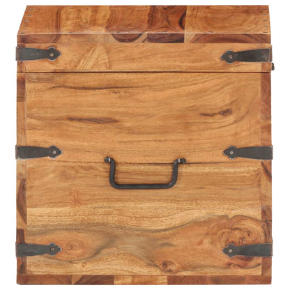 Chest 40x40x40 cm Solid Acacia Wood