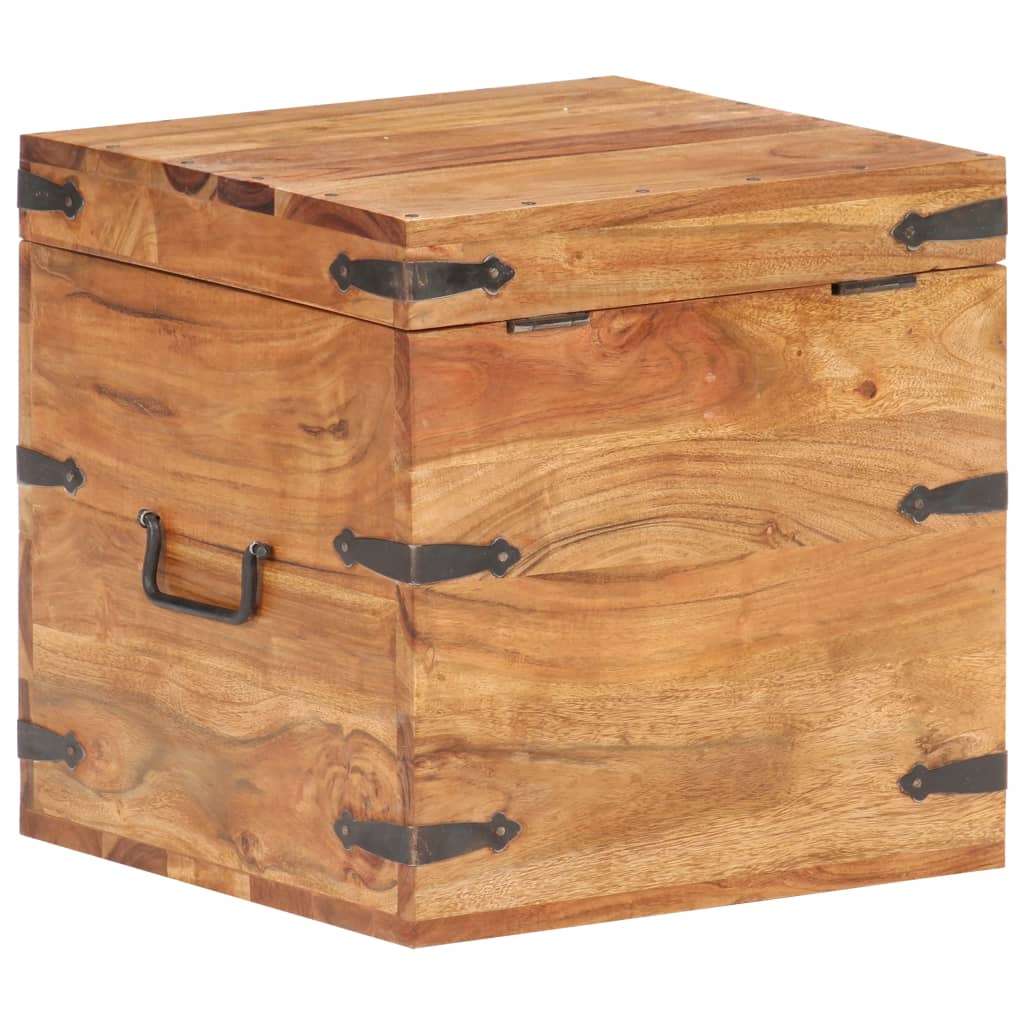 Chest 40x40x40 cm Solid Acacia Wood