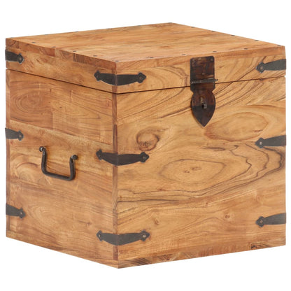 Chest 40x40x40 cm Solid Acacia Wood