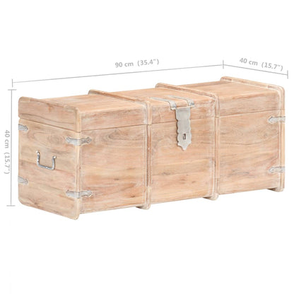 Storage Chest 90x40x40 cm Solid Acacia Wood