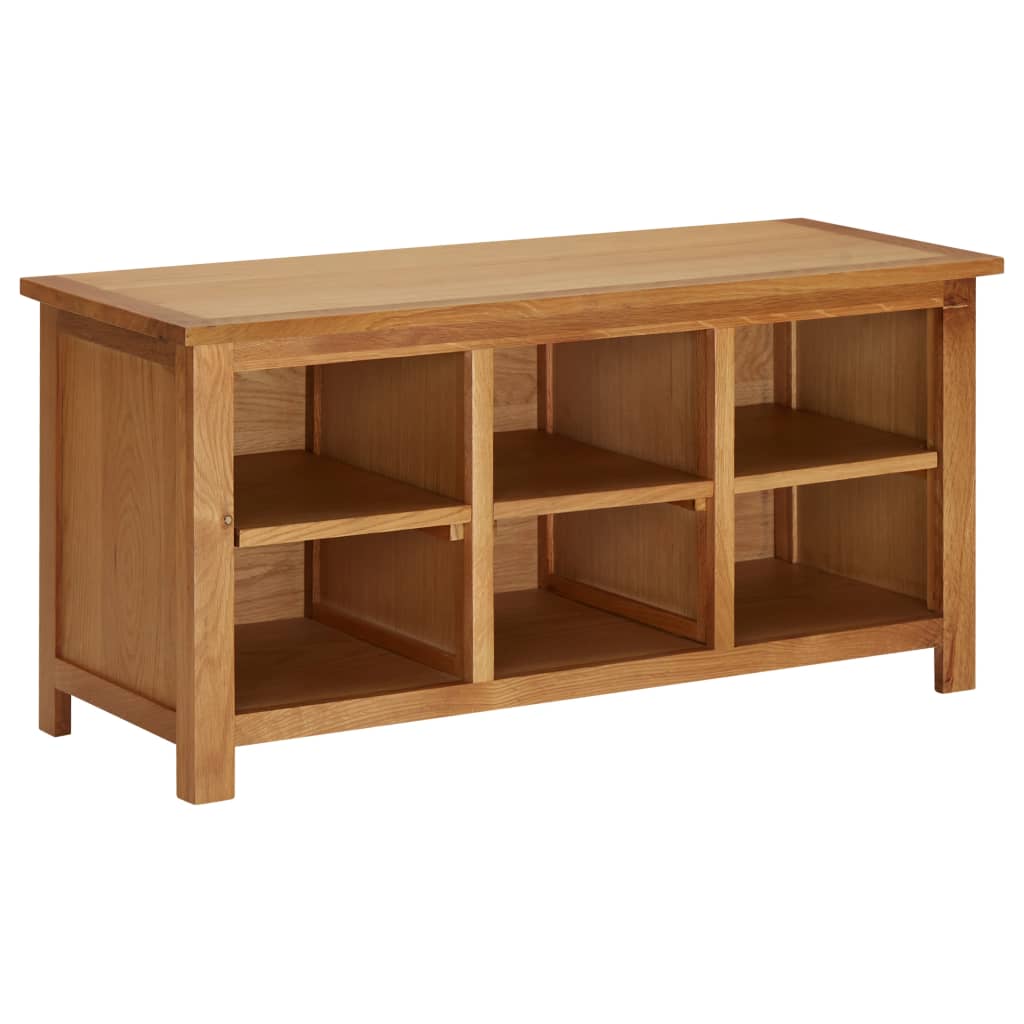 Shoe Rack 90x37x45 cm Solid Oak Wood