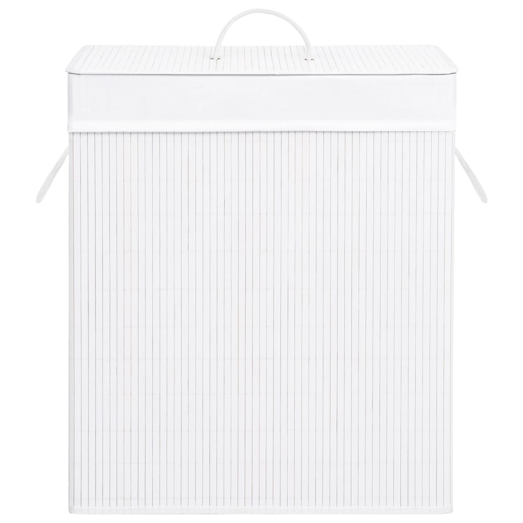 Bamboo Laundry Basket White 100 L