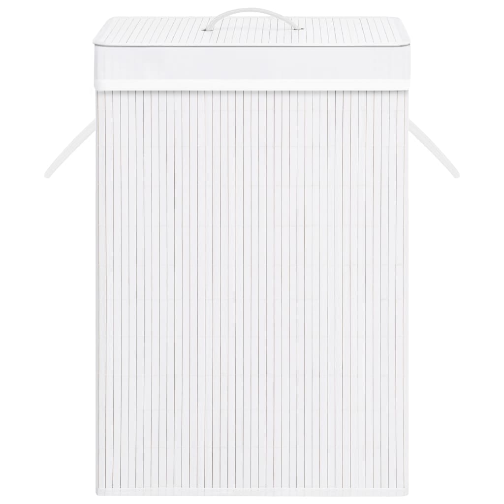 Bamboo Laundry Basket White