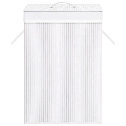 Bamboo Laundry Basket White